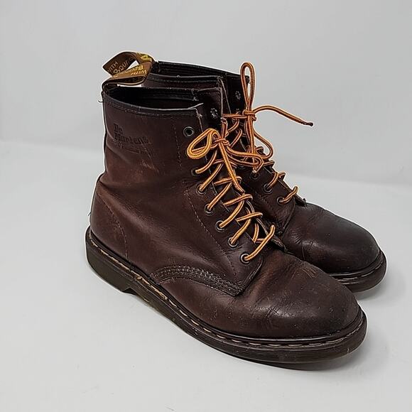 Dr. Martens Brown Leather Men's Boots Size 9 - Picture 3 of 7